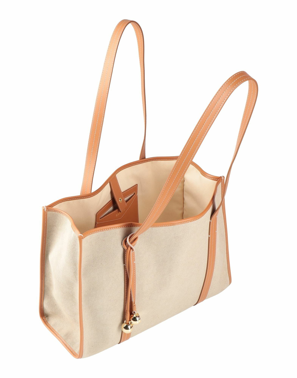 Sandro Womens Shoulder bag in Beige