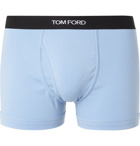TOM FORD - Stretch-Cotton Jersey Boxer Briefs - Blue