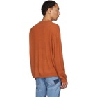 Remi Relief Orange Cashmere Shaggy Sweater
