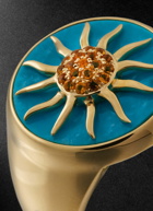 Yvonne Léon - Soleil Gold, Citrine and Turquoise Signet Ring - Blue