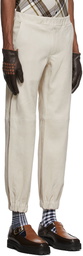 Ernest W. Baker Beige Suede Trousers