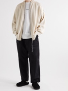 Acne Studios - Kobano Ribbed-Knit Hoodie - Neutrals