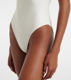 Adriana Degreas Floral-appliqué swimsuit