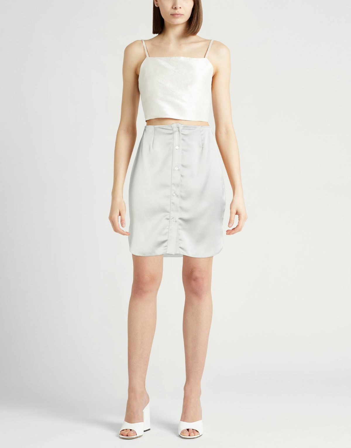 Roberto Collina Womens Mini skirt in Grey
