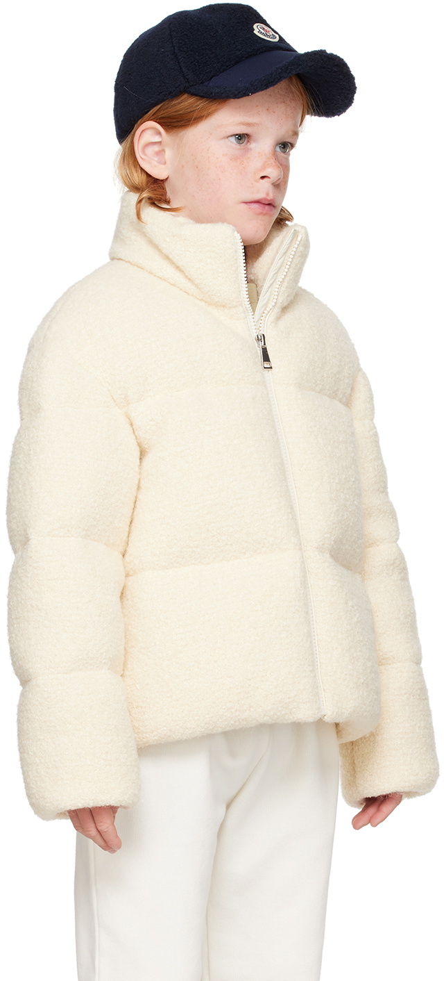 Moncler Enfant Kids White Babas Down Jacket Moncler Enfant