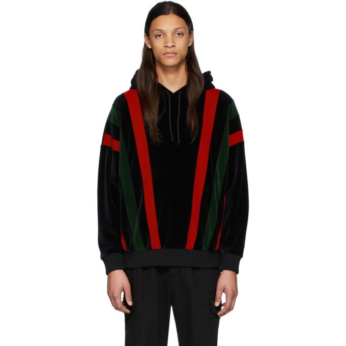 Photo: Gucci Black and Multicolor Chenille Hoodie