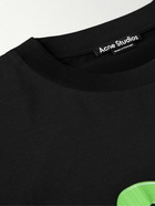 Acne Studios - Enrik Oversized Printed Cotton-Jersey T-Shirt - Black