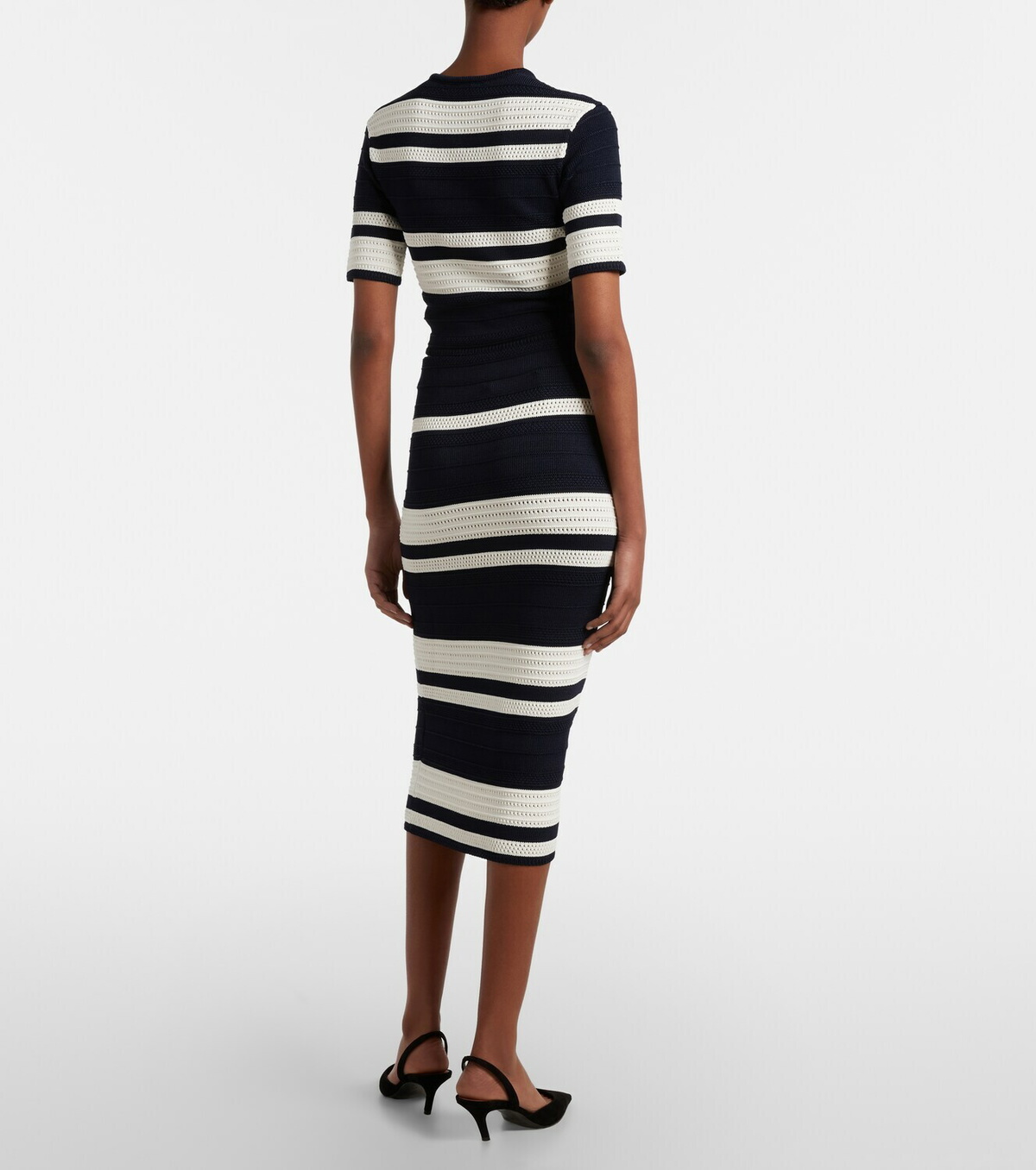 Ralph Lauren Collection Striped knitted pencil skirt