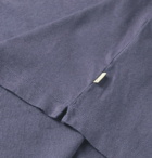 Bellerose - Cotton and Linen-Blend Jersey Polo Shirt - Blue
