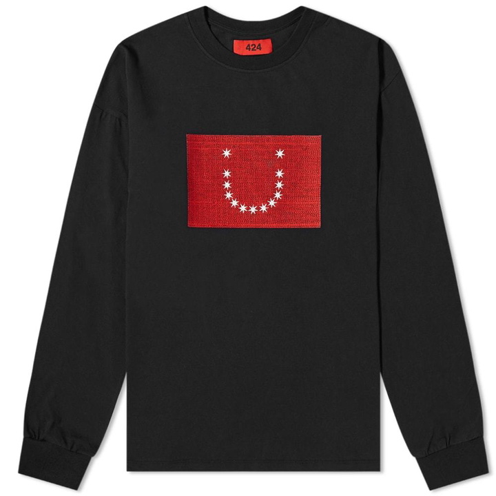 Photo: 424 Long Sleeve Embroidered Stars Tee