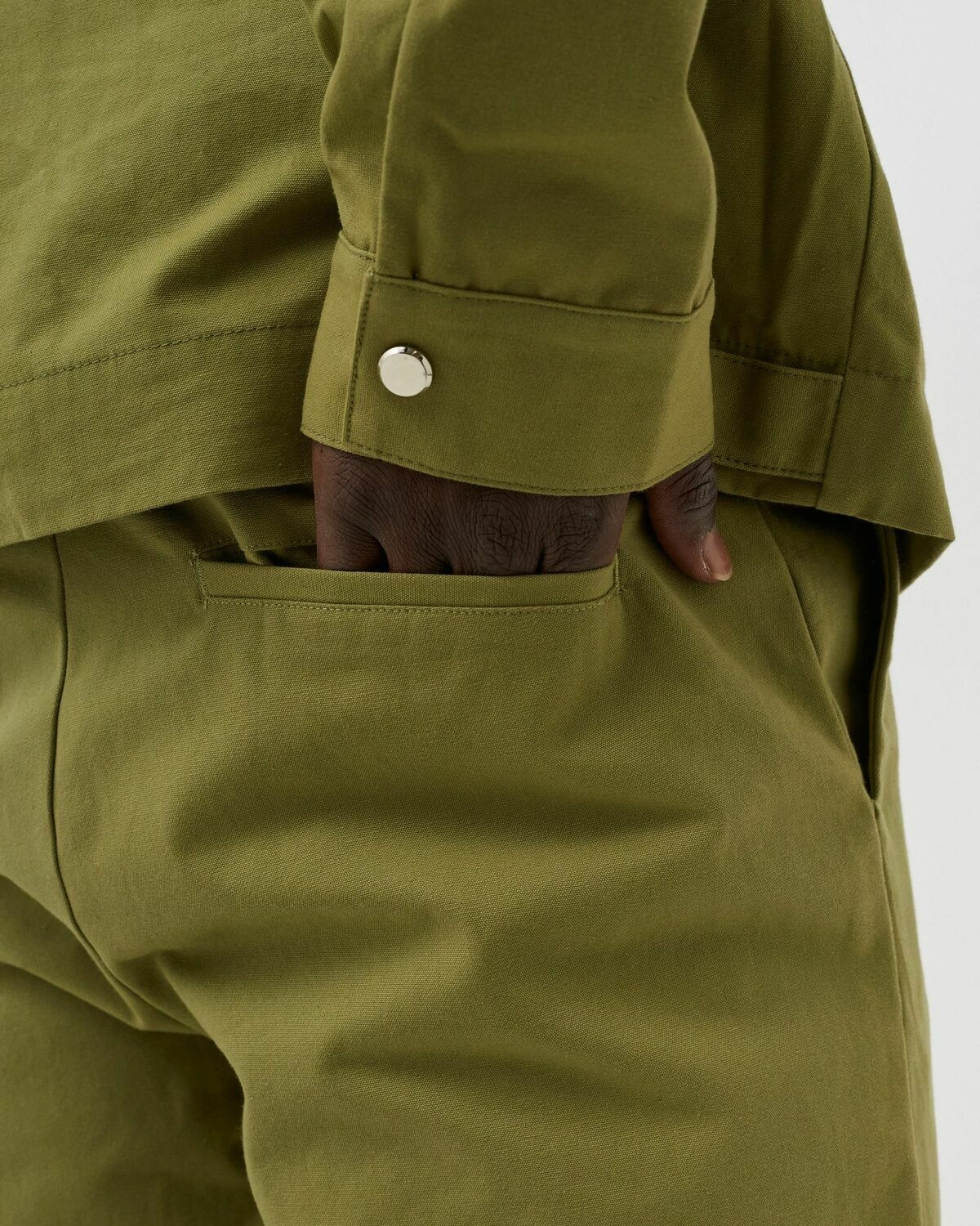 Bstn Brand Workwear Warm Up Pants Green - Mens - Casual Pants