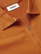 YMC - Sugden Loopback Cotton-Jersey Half-Zip Sweatshirt - Yellow