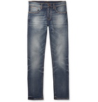 Nudie Jeans - Grim Tim Slim-Fit Organic Stretch-Denim Jeans - Mid denim