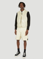 Utility Sleeveless Jacket in Beige