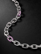 PATTARAPHAN - Sterling Silver Amethyst Chain Necklace
