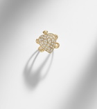 Yvonne Léon Tortue Coeur 9kt gold ring with diamonds