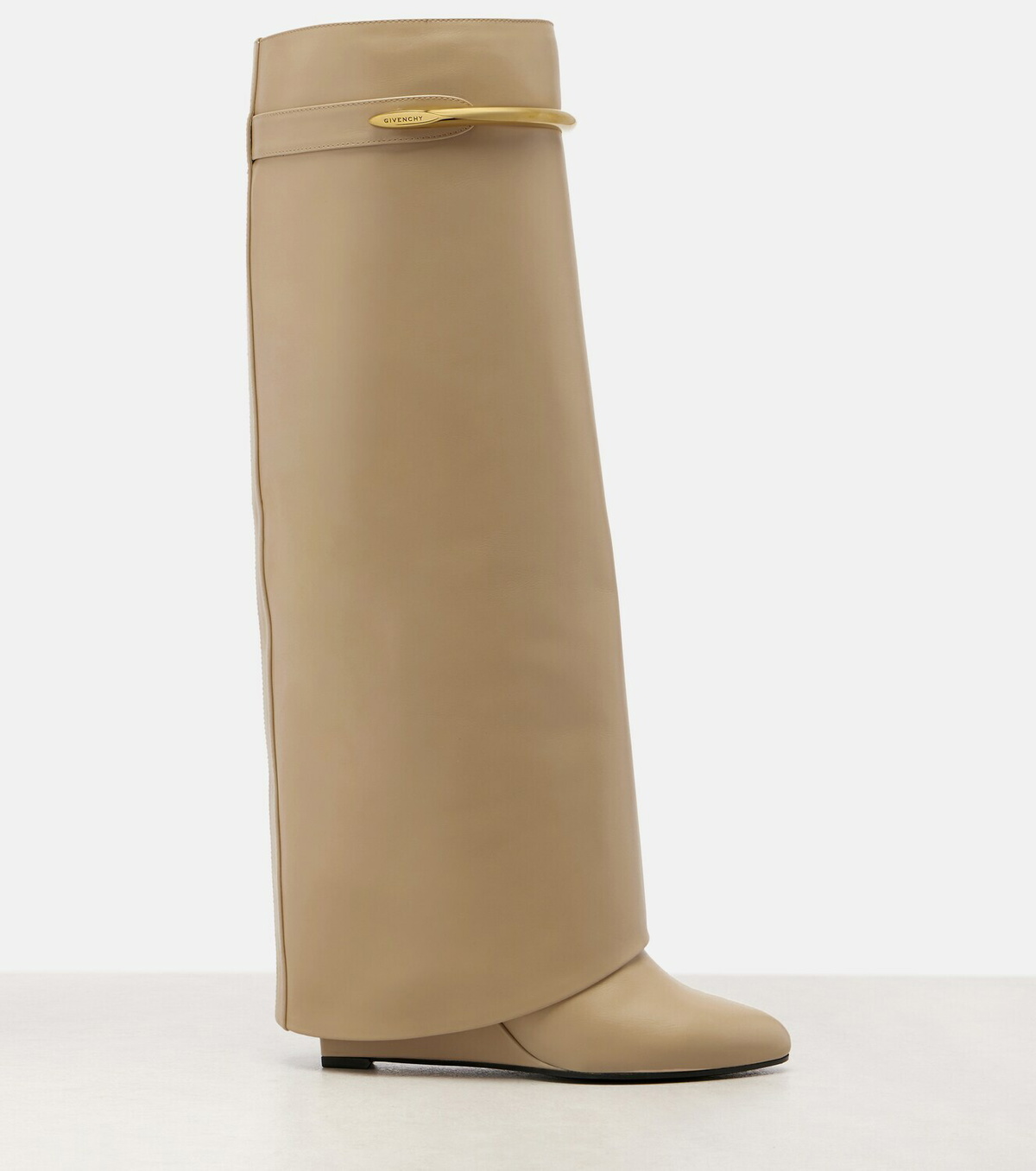 Givenchy Shark 95 leather knee-high boots