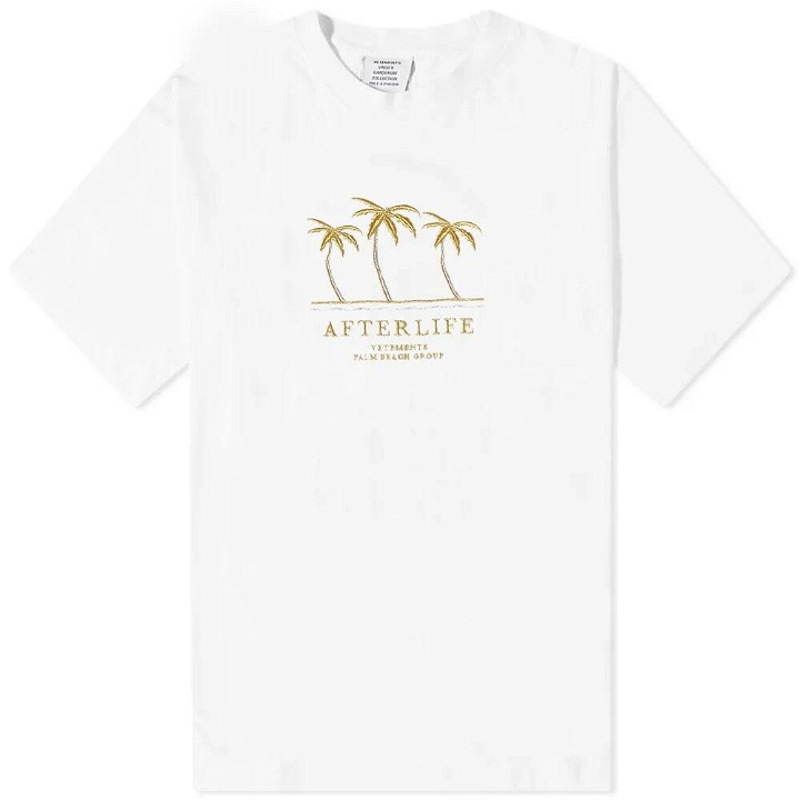 Photo: Vetements Men's Afterlife T-Shirt in White