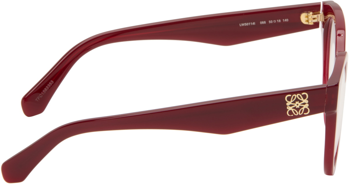 LOEWE Red Anagram Glasses