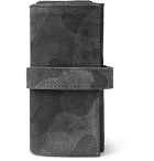 Bamford Watch Department - Camouflage-Print Suede Watch Roll - Black
