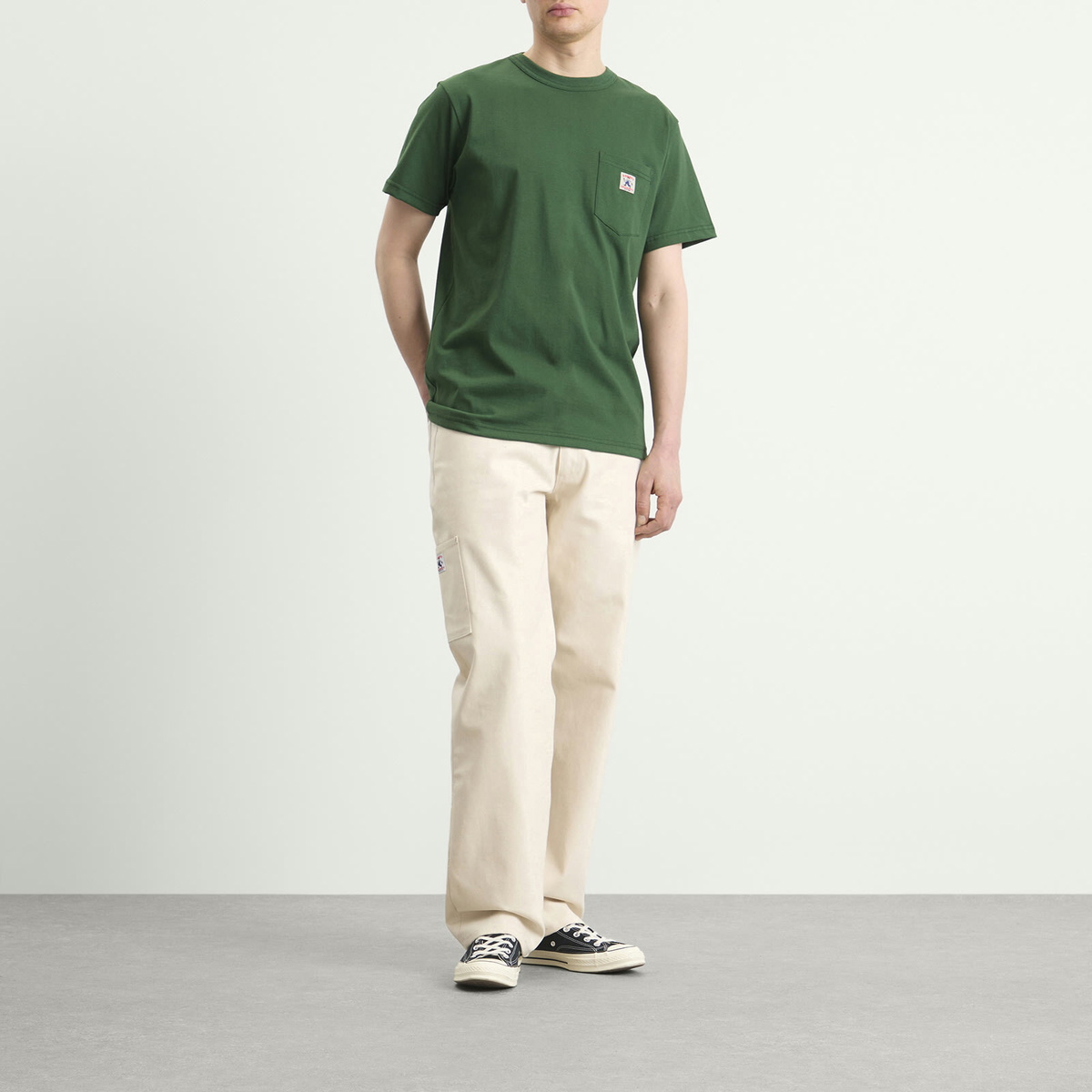 Randy's Garments Men's Randy’s Garments INC. Logo Pocket T-Shirt in Dark Green