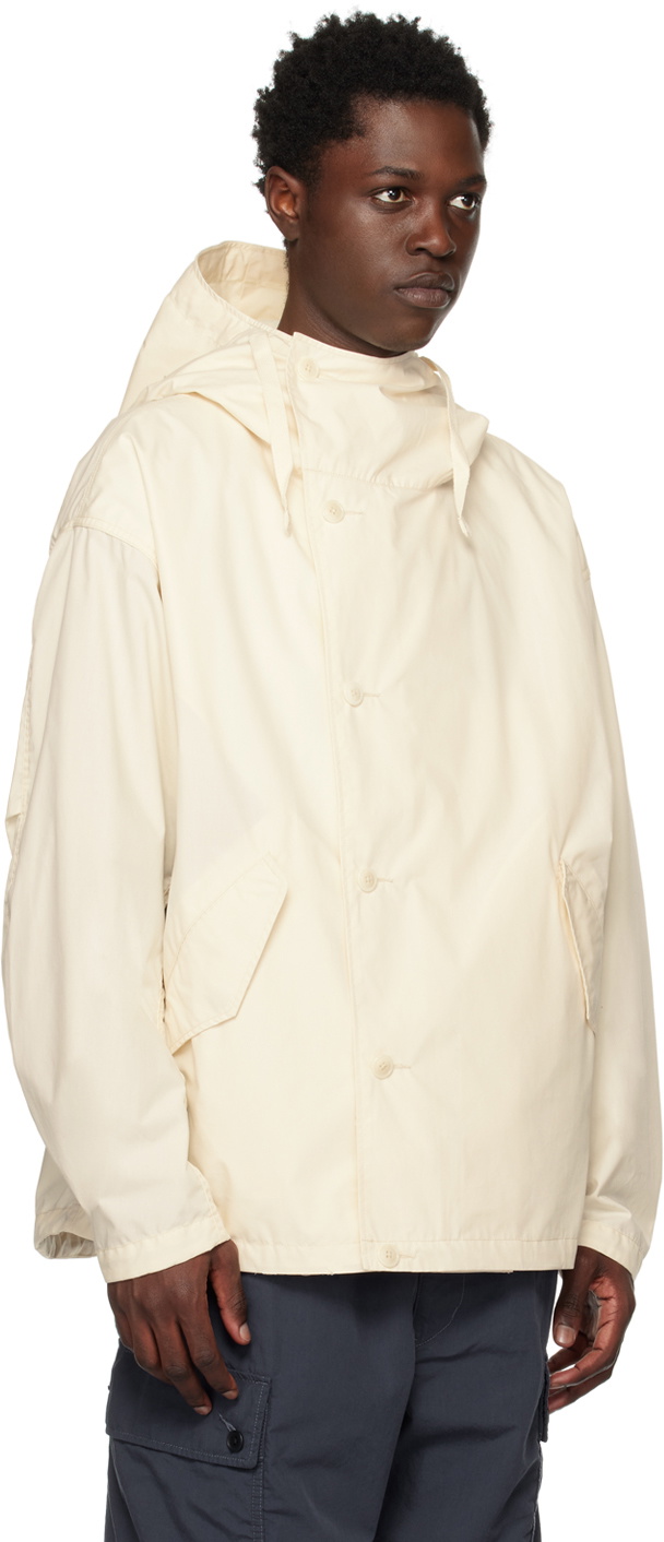 Nanamica Off-White Hooded Jacket Nanamica