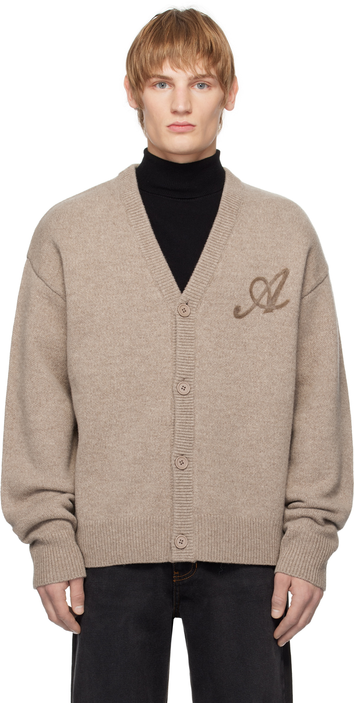 Axel Arigato Beige Ash Signature Cardigan Axel Arigato