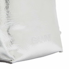 GANNI Women's Bou Crossbody Metallic in Silver 