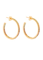 Crystal Haze Serena 18kt Gold-plated Hoop Earrings - Multicoloured - One Size