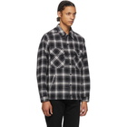 Off-White Grey Check Arrows Stencil Jacket