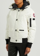 Canada Goose Chilliwack Hooded Shell Bomber Jacket White
