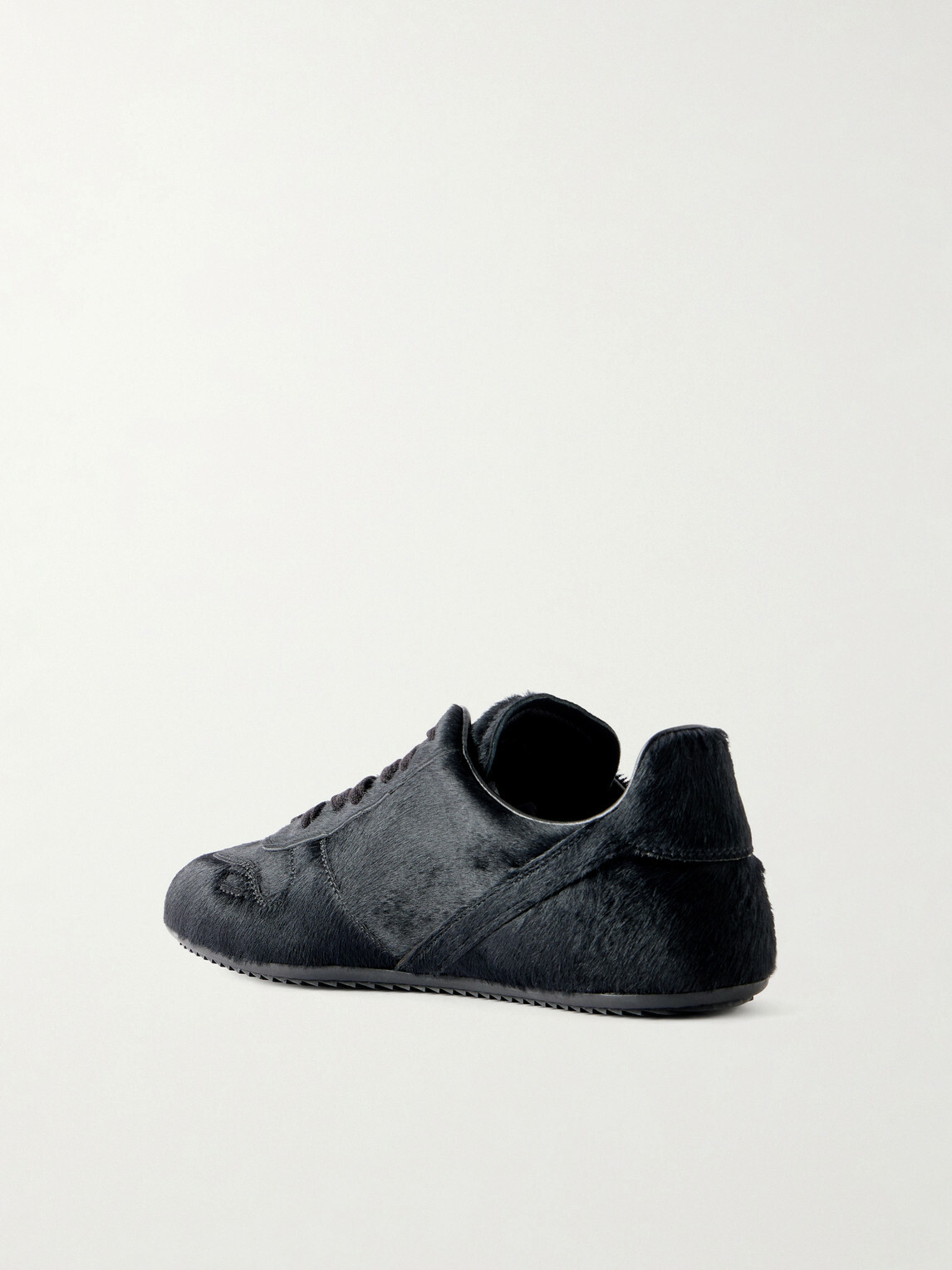 Rick Owens - Minimal Sneaks Pony Hair Sneakers - Black