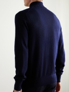 Mr P. - James Cashmere Half-Zip Sweater - Blue
