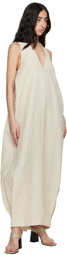 TOVE Beige Eladia Midi Dress