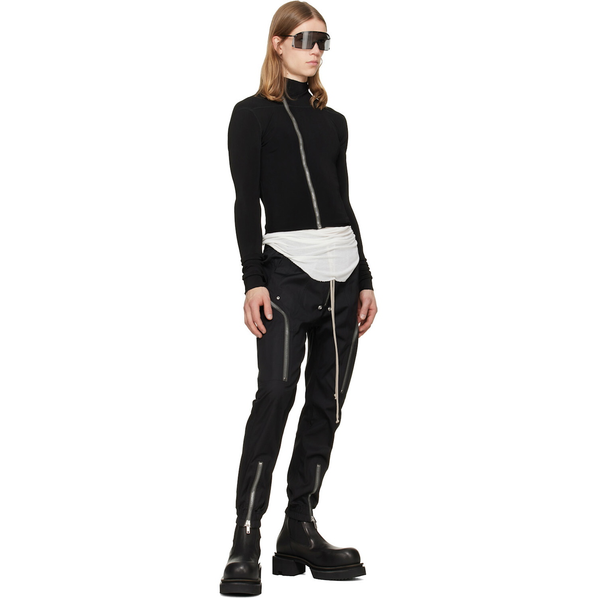Rick Owens Black Tower Heizer Cargo Pants