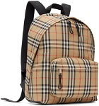 Burberry Beige Vintage Check Backpack