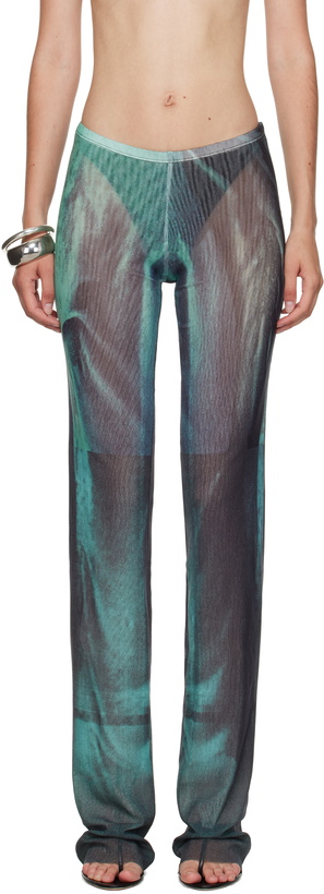 Photo: Jean Paul Gaultier Blue 'The Water' Lounge Pants