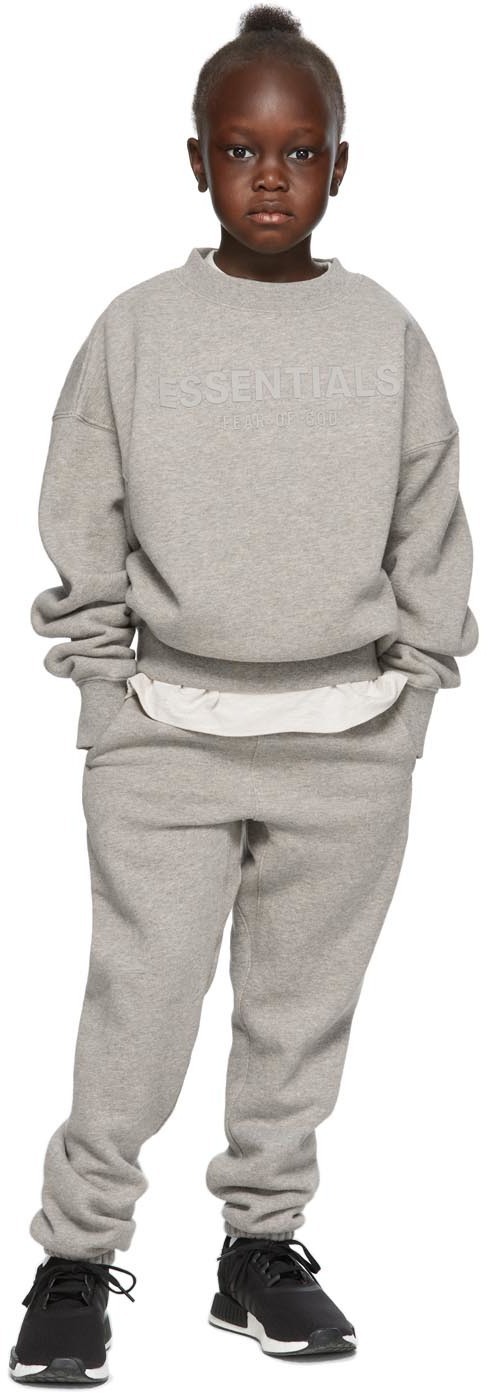 Essentials Kids Grey Fleece Sweat Lounge Pants Essentials