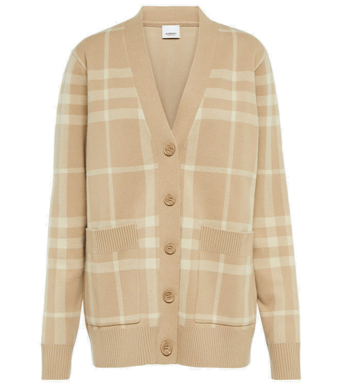 Burberry Cardigan Beige In Lana E Cashmere Con Fiocco 8117182