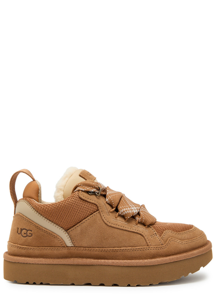 Ugg Lowmel Panelled Suede Sneakers Brown