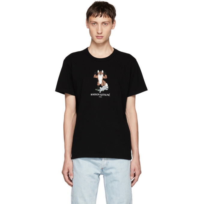 Photo: Maison Kitsune Black Pixel Fox T-Shirt