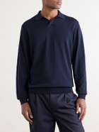 Rubinacci - Sea Island Cotton Polo Shirt - Blue