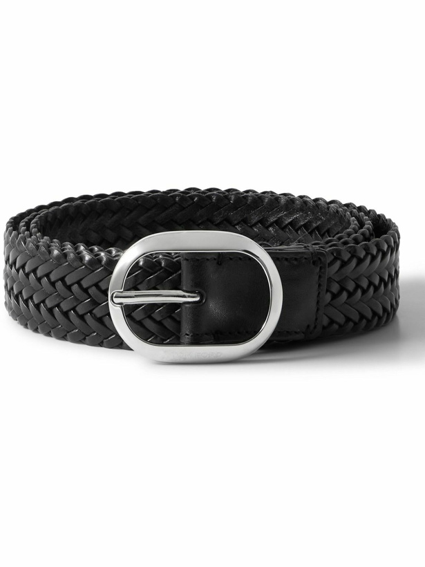 Photo: TOM FORD - 3cm Woven Leather Belt - Black