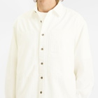FrizmWORKS Men's Denim Carpenter Pocket Work Shirt in White Hbt