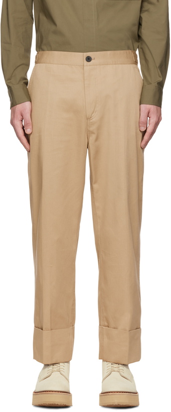 Photo: Solid Homme Beige Tapered Trousers