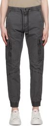 Hugo Gray Regular-Fit Cargo Pants