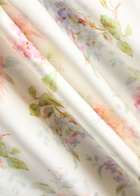 Loveshackfancy Kingley Floral-print Silk-satin Maxi Dress Cream