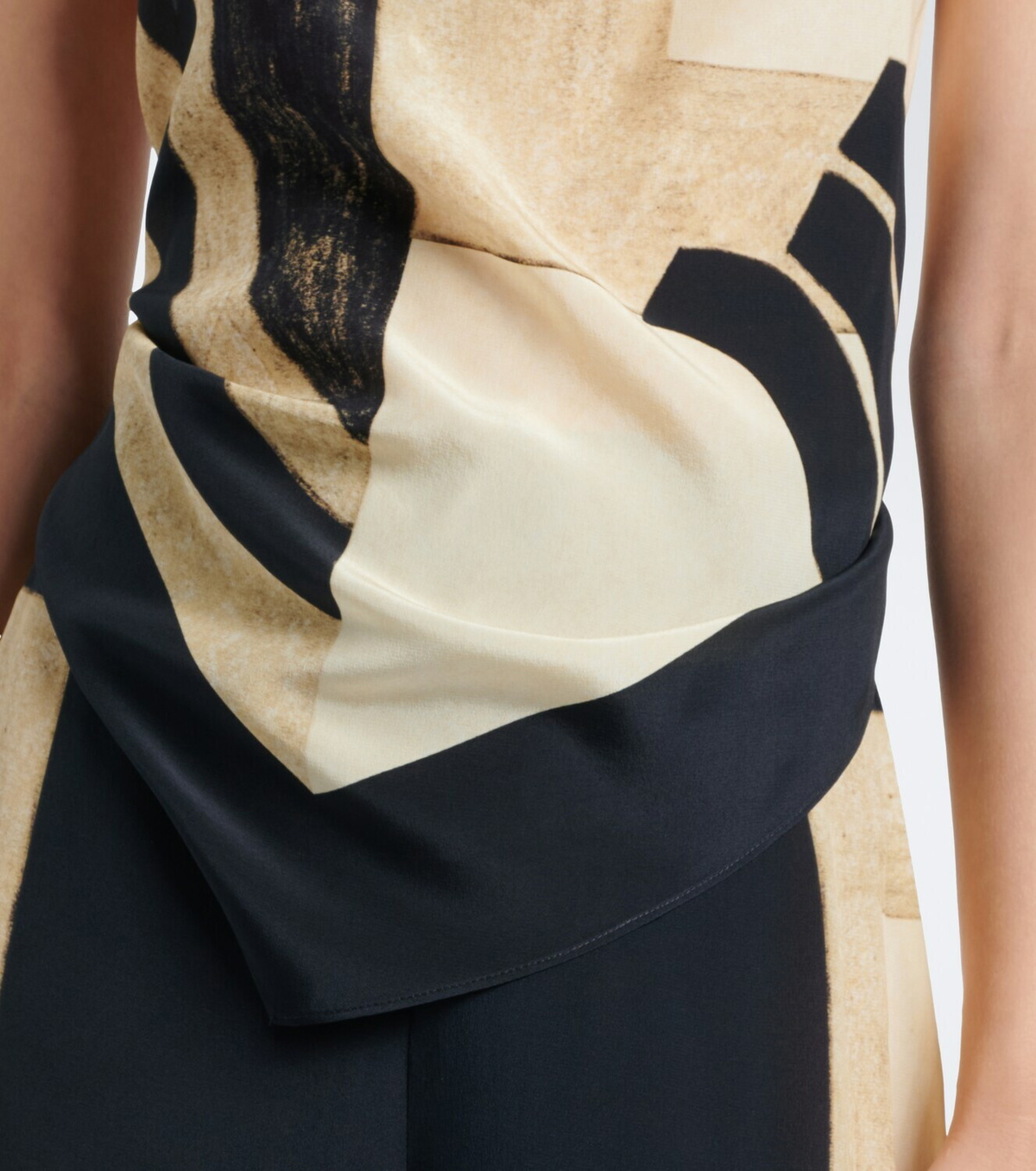 SIR Sona printed silk top