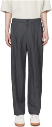 Solid Homme Gray Drawstring Trousers