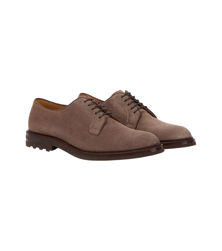 Photo: Brunello Cucinelli Suede Derby shoes